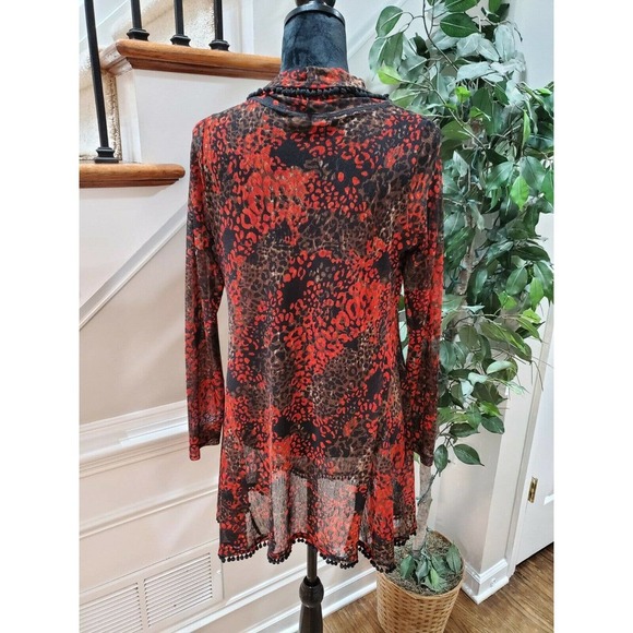 Isabel Women's Multicolor Polyester Long Sleeve Cowl Neck Casual Blouse Size S - Picture 8 of 11